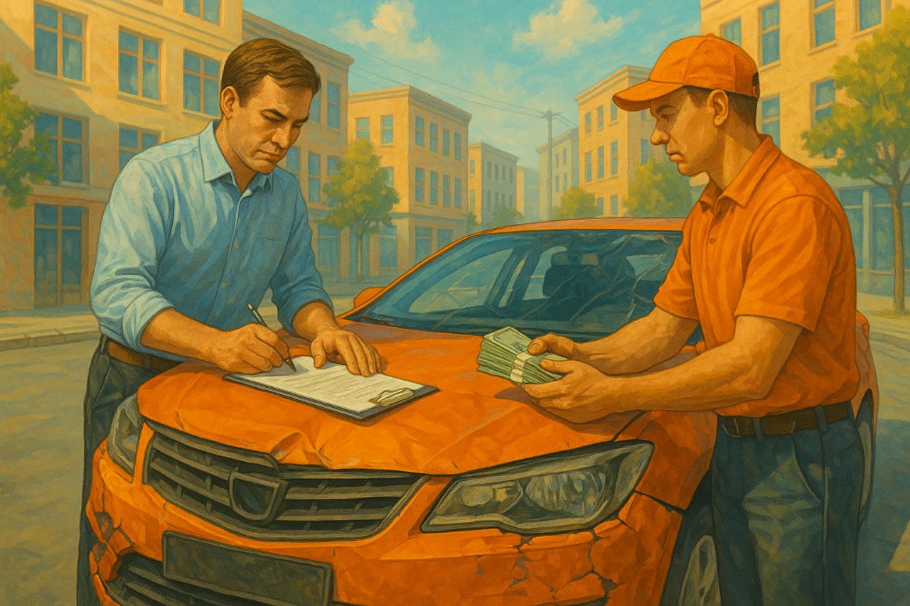 Выгодно и безопасно: срочный выкуп автомобилей после аварии. Выезд оценщика, расчёт на месте, честная цена. Работаем по всей Украине, любая степень повреждений.